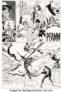 David Mazzucchelli Daredevil #233 Story Page 8 Original Art (Marvel, 1986). A helicopter opens fire on the - | Heritage