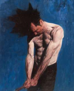 Phil Hale - Johnny Badhair Painting Original Art (2007). An impressive piece featuring that human wrecking -