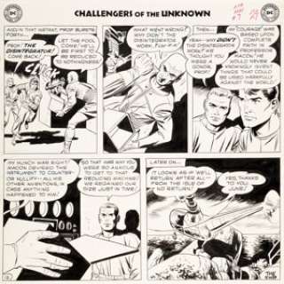 Jack Kirby and Wally Wood - Challengers of the Unknown #7 Story Page 12 Original Art (DC, 1959).