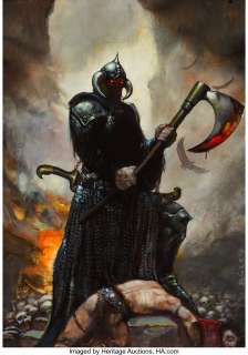 Simon Bisley - Death Dealer Painting Original Art (c. 2000s)....