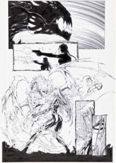 Michael Turner and Joe Weems Tomb Raider / Witchblade #1 Story Page 17 Original Art (Top Cow, 1997)....
