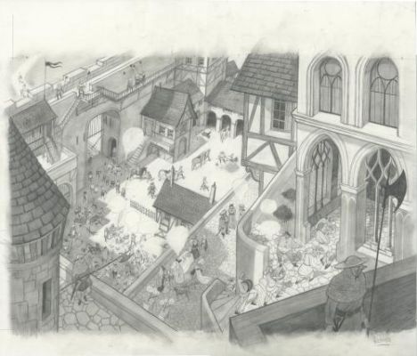 Cyril Pedrosa | L’Âge d’Or, illustration | Galerie 9ème Art