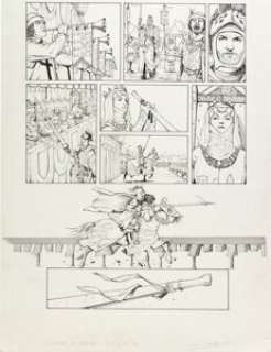 Jaime Calderon Les Reines de Sang, Isabelle La Louve de France Vol 1/2 Story Page 16 Original Art (Delcourt, 2012)...