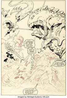 Zeck, Mike - Mike Zeck, Arthur Adams, and Mike Mignola Marvel Super-Heroes Secret Wars #12 Splash Page 27 Original Art (Marvel,...