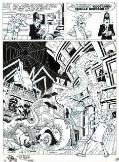 Turk | Clifton, Atout… coeur !, planche originale à l’encre de chine pour cet album paru en 1981 au Lombard. | Septimus