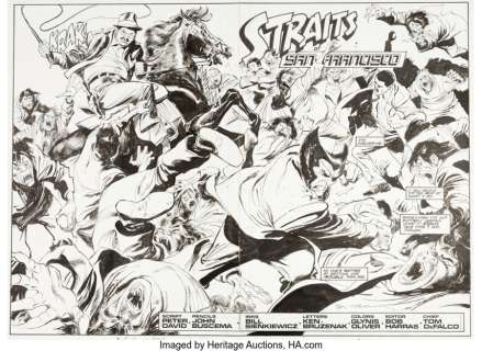 Buscema, John | John Buscema and Bill Sienkiewicz Wolverine #12 Double Splash Page 2-3 Original Art (Marvel, 1989).... | Heritage