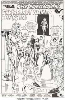 Buscema, Sal - Sal Buscema Eternals #5 Splash Page 6 Original Art (Marvel, 1986)....
