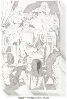 Barrows, Eddy - Eddy Barrows Rob Zombie‘s Spookshow International #1 Complete 6-Page Story "The Fall and Rise of Dr. Satan" Origin... (Total: 6 )