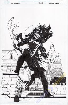 Mahmud Asrar | Ms. Marvel Mutant Menace #3 Variant Cover | Essential Sequential