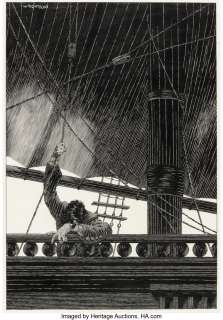 Wrightson, Bernie - Bernie Wrightson Mary Wollstonecraft Shelley‘s Frankenstein Illustration Original Art (Marvel, 1983)....