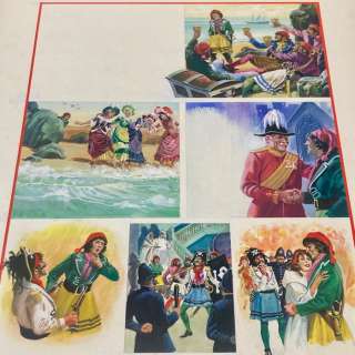 Howat, Andrew | Howat, Andrew - Original colour page - The Pirates of Penzance - (1977) | Catawiki
