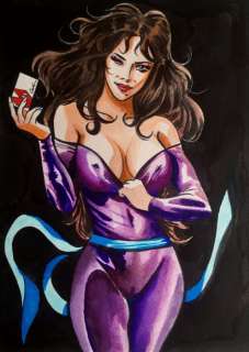 Giuseppe Candita | G. Candita - illustrazione originale - tribute to Cat’s Eye "Rui Kisugi" - Page volante - Exemplaire unique (2023) | Catawiki