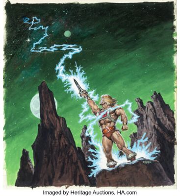 Earl Norem Masters of the Universe He-Man Original Transformation Artwork (ca. Mid 1980s). | Heritage
