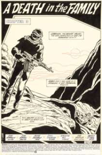 Aparo, Jim - Jim Aparo and Mike DeCarlo Batman #427 Complete 22-Page Story "A Death in the Family! Chapter 3" Original Art (DC,... (Total: 22 Original Art)