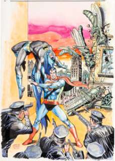 Chan, Ernie - Ernie Chan and John Calnan World‘s Finest #237 Cover Original Art (DC, 1976)....