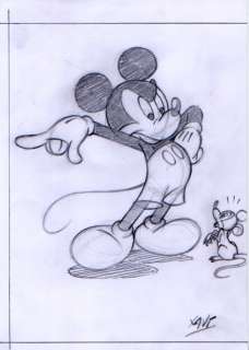 Xavi (Xavier Vives Mateu) | Mickey Mouse - "Mouse, get out!" - Signed Original Artwork by Xavi - (2022) | Catawiki