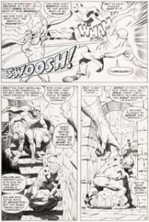 Buscema, John - John Buscema and George Tuska The Avengers #47 Story Page 11 Black Knight (Dane Whitman) and Magneto Original Art ...