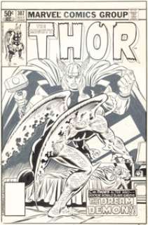 Kupperberg, Alan - Alan Kupperberg and Frank Giacoia Thor #307 Cover Original Art (Marvel, 1981)....