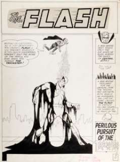 Infantino, Carmine | Carmine Infantino and Joe Giella The Flash #142 Splash Page 1 Original Art (DC, 1964).... | Heritage
