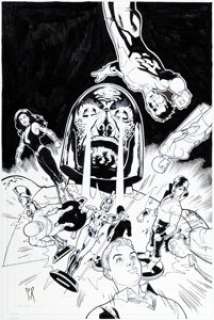 Roux, Stéphane - Stephane Roux Countdown #12 Cover Original Art (DC, 2008)....