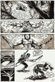 Eastman, Kevin - Kevin Eastman Raphael, Teenage Mutant Ninja Turtle #1 Story Page 21 Casey Jones Original Art (Mirage, 1985)....