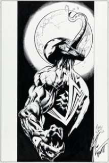 Bagley, Mark - Mark Bagley and Matt Banning (as Batt - inked after publication) Ultimate Spider-Man #35 Cover Original Art (Marve...