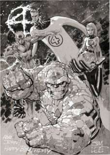 Lee, Jim | Jim Lee - Fantastic Four Illustration Original Art (undated).... | Heritage