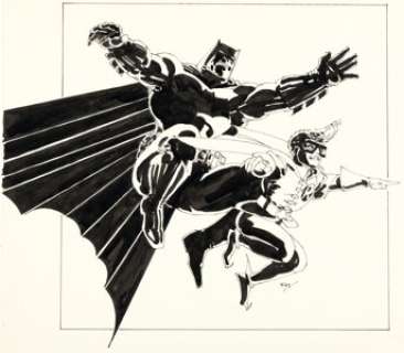 Miller, Frank - Frank Miller David Anthony Kraft‘s Comics Interview #31 Dark Knight Cover Original Art (David Anthony Kraft, 1986)...