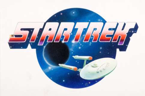 Achilleos, Chris - Chris Achilleos Star Trek Corgi Books Paperback Novel Logo Illustration Original Art (Corgi Books, 1984)....