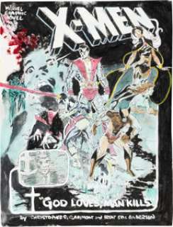 Anderson, Brent | Brent Anderson Marvel Graphic Novel #5 X-Men: God Loves, Man Kills Cover Preliminary Original Art (Mar... | Heritage