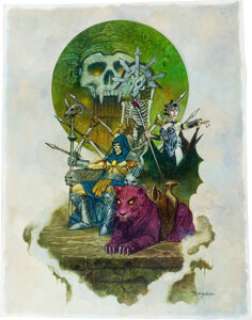 Sanjulian (Manuel Perez Clemente) | Sanjulian (Manuel Perez Clemente) Masters of the Universe, Skeletor Ruler of Snake Mountain Painting Original Art ... | Heritage