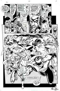 Mike Collins, Romeo Tanghal - Justice League International #57 Splash (Green Lantern, Flash, Elongated Man, Metamorpho, Power Girl, Maya, Tasmanian Devil!) 1993