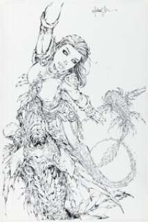 Michael Turner and Jonathan Sibal - Fathom #11 Splash Page 17 Original Art (Image/Top Cow, 2000).