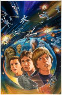 Tom Palmer - Star Wars #100 Cover Painting Original Art (Marvel, 1985).