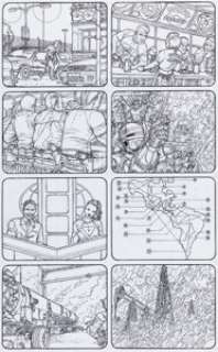Juan José Ryp - Frank Miller‘s Robocop #4 Story Pages 1-8 Original Art (Avatar, 2003). (Total: 8 Items)