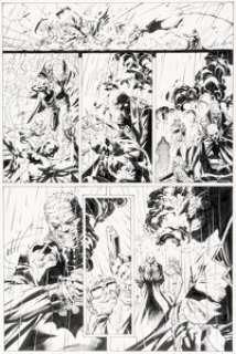 Jim Lee and Scott Williams Batman #619 Story Page 9 "Hush Chapter Twelve" Original Art (DC, 2003).