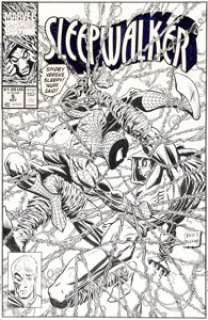 Bret Blevins Sleepwalker #5 Cover Original Art (Marvel, 1991).