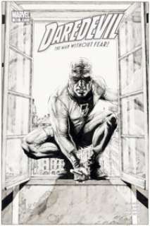 Lee Bermejo Daredevil #92 Cover Original Art (Marvel, 2007).