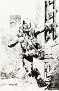 Chris Stevens Uncanny X-Force #12 Variant Cover Original Art (Marvel, 2011).