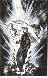 Jae Lee Transmetropolitan #13 Cover Original Art (DC, 1998).