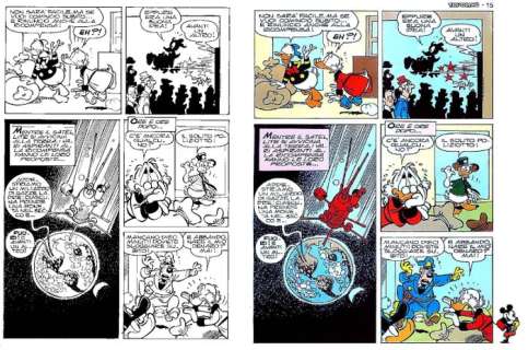 Giorgio Cavazzano, Carlo Chendi | Uncle Scrooge - "Zio Paperone e il satellitebomba" - Original Comic Page by Giorgio Cavazzano and Carlo Chendi - (1981) | Catawiki