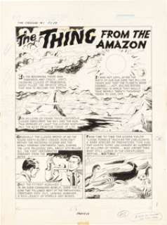 Bob Jenney, The Creature #1 (Dell, 1963), Complete 32-Page Artwork. | Heritage