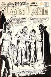 Curt Swan and Murphy Anderson Superman‘s Girl Friend, Lois Lane #103 Cover Original Art (DC, 1970).