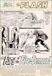 Irv Novick and Frank McLaughlin The Flash #230 Complete 12-Page Story "The Fury of the Fire Demon!" Original Art (DC, 1974). (Total: 12 Original Art)