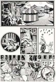Roger Langridge Fred The Clown Story Page 10 Original Art (Les Cartoonistes Dangereux, 1999).