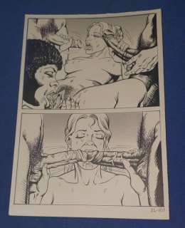 Collectif Etudiants | Corna Vissute Ultra Hard n. 24 - 15 x original pages "Orgasmo Blanco e nero" - Page volante - Exemplaire unique - 1987 | Catawiki