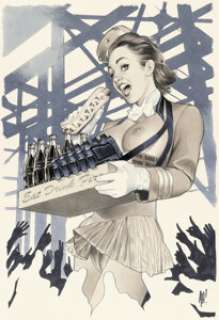 Adam Hughes Pop Kill #3 Variant Cover Original Art (Mad Cave Studios, 2025).