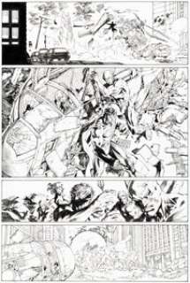 Jim Lee and Scott Williams Justice League #4 Story Page 17 Original Art (DC, 2012). | Heritage