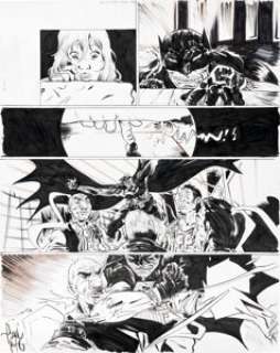 Paul Pope Batman: Year 100 #4 Story Page 38 Original Art (DC, 2006).