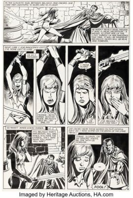 Sal Buscema and Tom Palmer Magik #4 Story Page 19 Original Art (Marvel, 1984).
